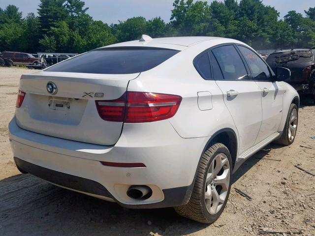 5UXFG2C57E0C44231 - 2014 BMW X6 XDRIVE3 WHITE photo 4