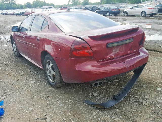 2G2WS522141311743 - 2004 PONTIAC GRAND PRIX MAROON photo 3