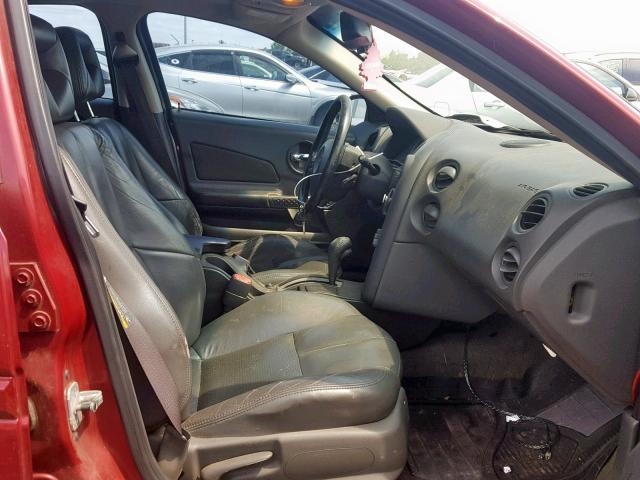 2G2WS522141311743 - 2004 PONTIAC GRAND PRIX MAROON photo 5