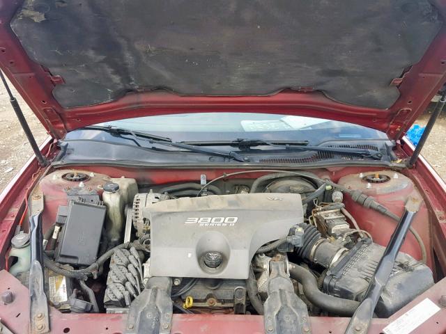 2G2WS522141311743 - 2004 PONTIAC GRAND PRIX MAROON photo 7