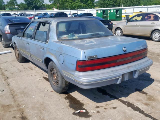 1G4AG54N8P6434396 - 1993 BUICK CENTURY SP BLUE photo 3