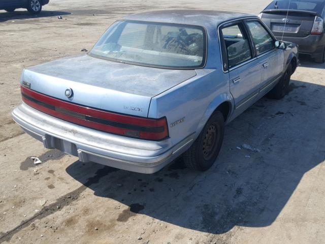 1G4AG54N8P6434396 - 1993 BUICK CENTURY SP BLUE photo 4