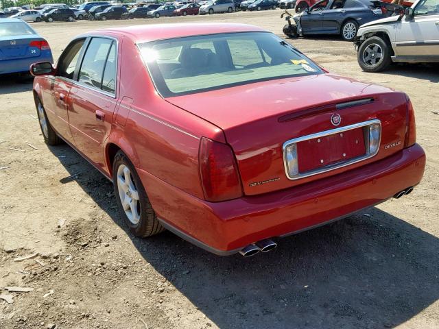 1G6KD54Y83U269048 - 2003 CADILLAC DEVILLE RED photo 3