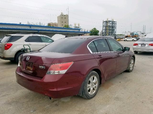 1HGCP26459A058189 - 2009 HONDA ACCORD LXP RED photo 4