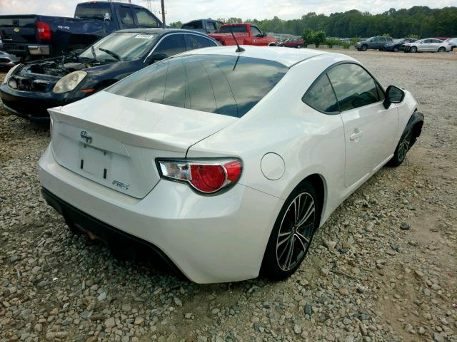 JF1ZNAA19D2709810 - 2013 TOYOTA SCION FR-S WHITE photo 4