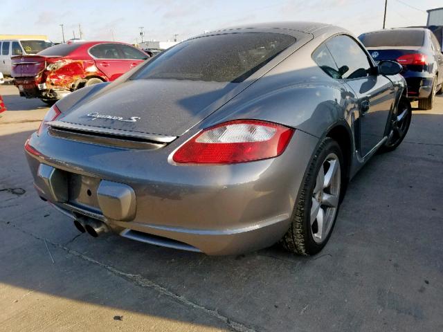 WP0AB29856U785524 - 2006 PORSCHE CAYMAN S GRAY photo 4