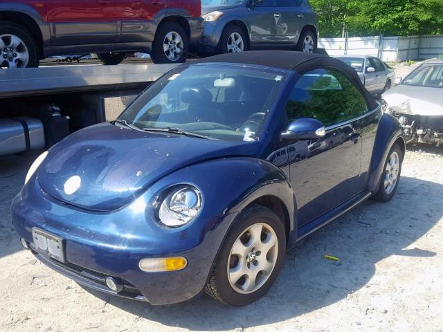3VWCK21Y83M309527 - 2003 VOLKSWAGEN NEW BEETLE ლურჯი ფოტო 2