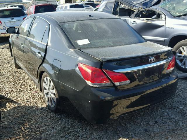 4T1BK3DB0BU415763 - 2011 TOYOTA AVALON BAS BLACK photo 3