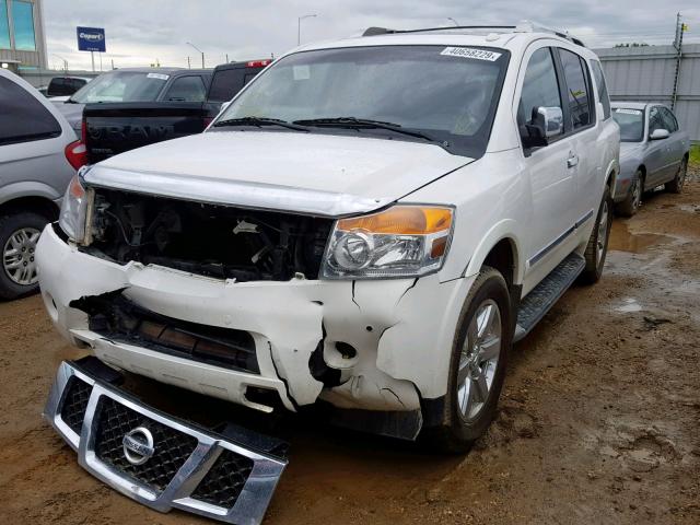 5N1AA0NE7BN619086 - 2011 NISSAN ARMADA PLA WHITE photo 2