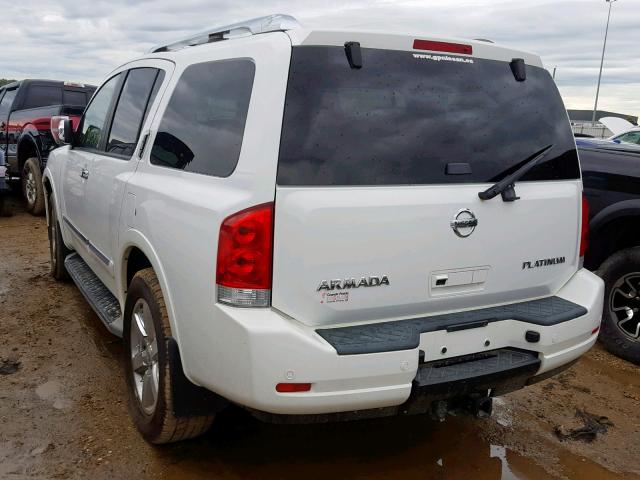 5N1AA0NE7BN619086 - 2011 NISSAN ARMADA PLA WHITE photo 3