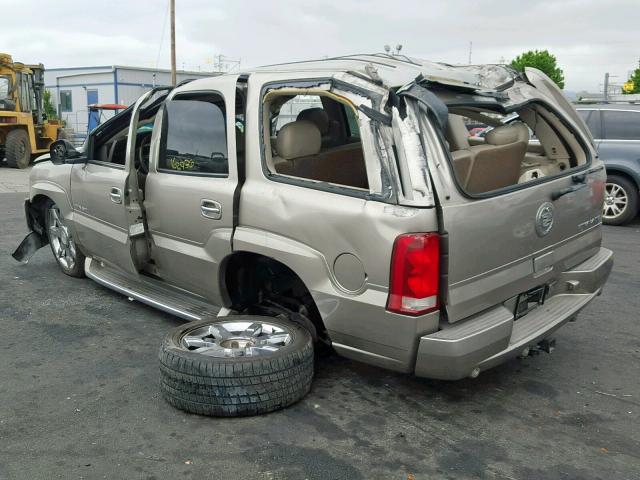 1GYEK63N72R145054 - 2002 CADILLAC ESCALADE L TAN photo 3