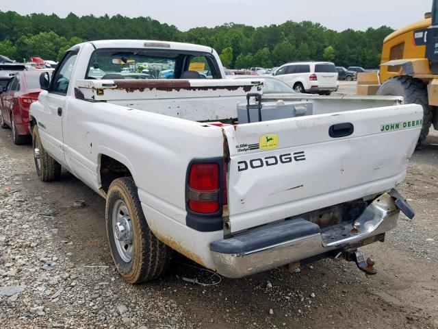 3B7KC26Z1XM513489 - 1999 DODGE RAM 2500 WHITE photo 3