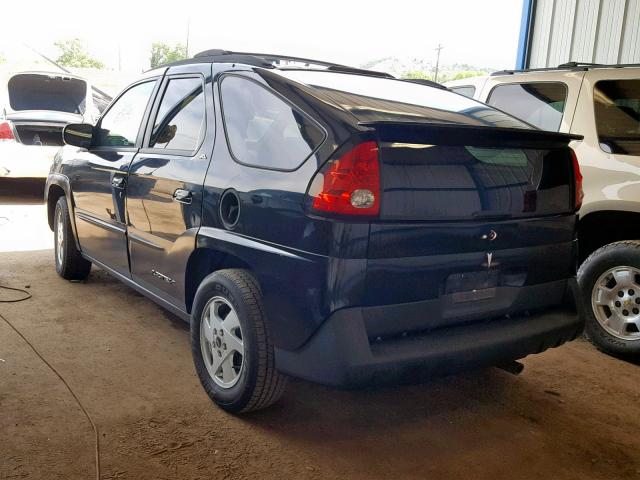 3G7DA03E42S608460 - 2002 PONTIAC AZTEK BLACK photo 3