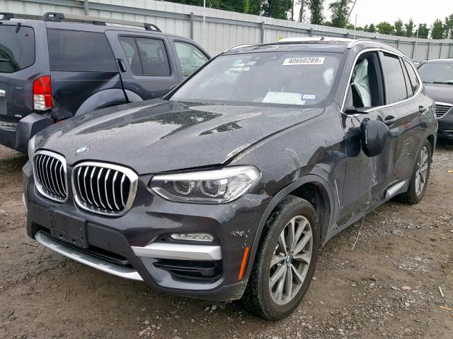 5UXTR7C59KLE94509 - 2019 BMW X3 SDRIVE3 Қара фото 2