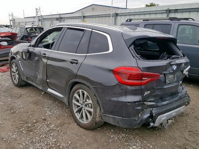 5UXTR7C59KLE94509 - 2019 BMW X3 SDRIVE3 BLACK photo 3