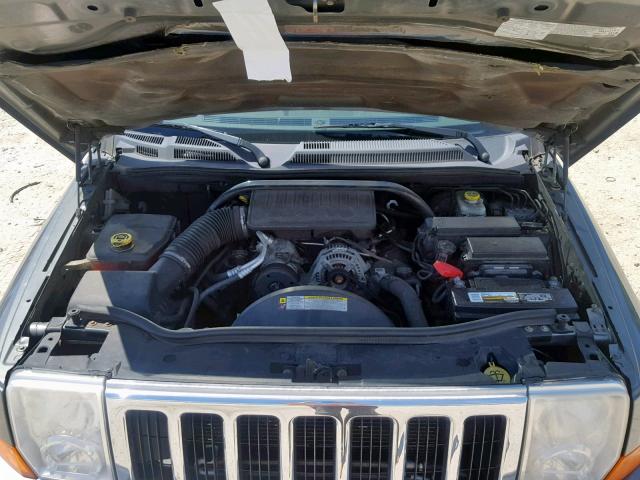 1J8HG48K47C685715 - 2007 JEEP COMMANDER GRAY photo 7