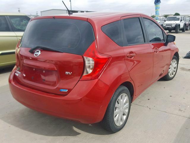 3N1CE2CP0FL413540 - 2015 NISSAN VERSA NOTE BURGUNDY photo 4