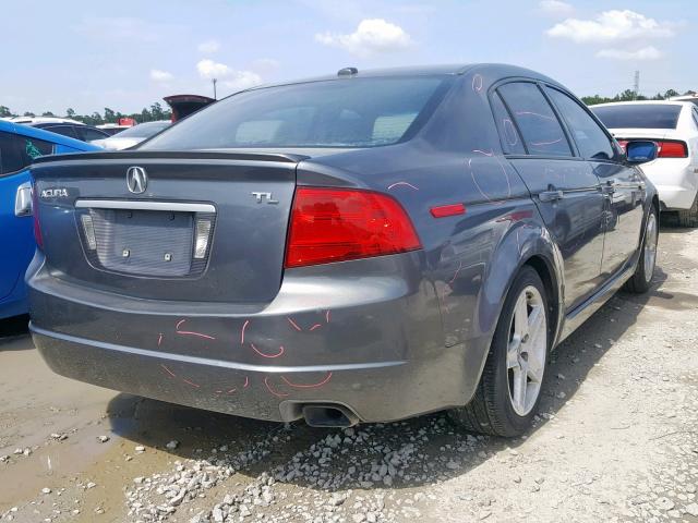 19UUA66286A023363 - 2006 ACURA 3.2TL GRAY photo 4