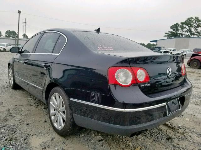 WVWJK7ANXAE096905 - 2010 VOLKSWAGEN PASSAT KOM BLACK photo 3