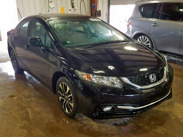 19XFB2F95DE013765 - 2013 HONDA CIVIC EXL BLACK photo 1