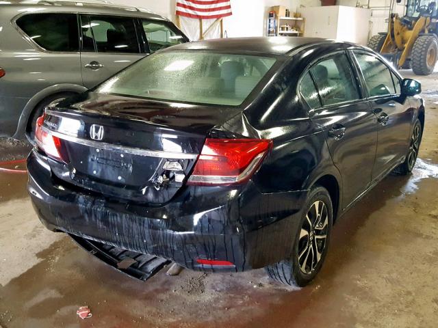 19XFB2F95DE013765 - 2013 HONDA CIVIC EXL BLACK photo 4