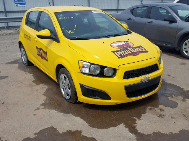 1G1JA6SG8D4188773 - 2013 CHEVROLET SONIC LS YELLOW photo 1