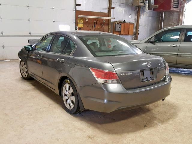 1HGCP268X9A027698 - 2009 HONDA ACCORD EXL GRAY photo 3