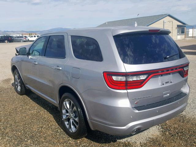 1C4RDJDG6KC780743 - 2019 DODGE DURANGO GT SILVER photo 3