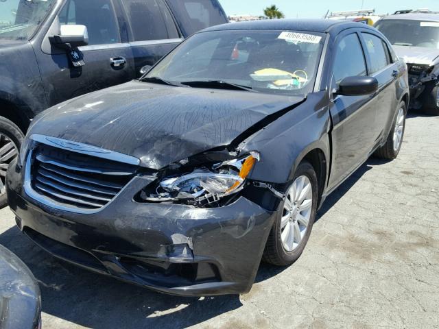 1C3CCBBG2DN678143 - 2013 CHRYSLER 200 TOURIN BLACK photo 2