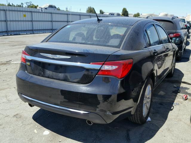 1C3CCBBG2DN678143 - 2013 CHRYSLER 200 TOURIN BLACK photo 4