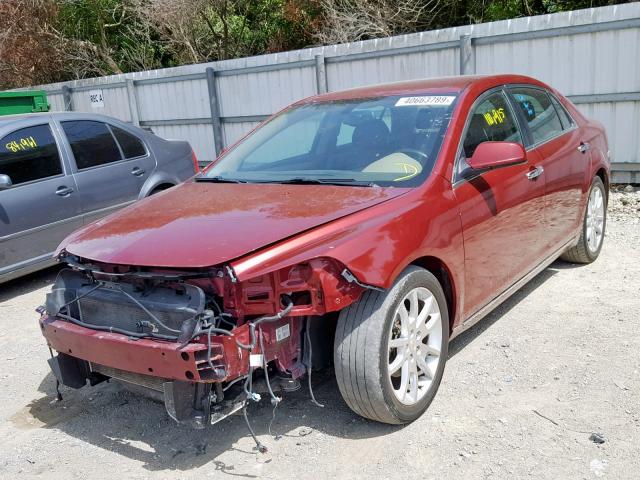 1G1ZE5EB1AF214406 - 2010 CHEVROLET MALIBU LTZ 红色 照片 2
