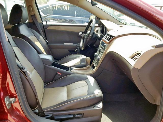 1G1ZE5EB1AF214406 - 2010 CHEVROLET MALIBU LTZ 红色 照片 5