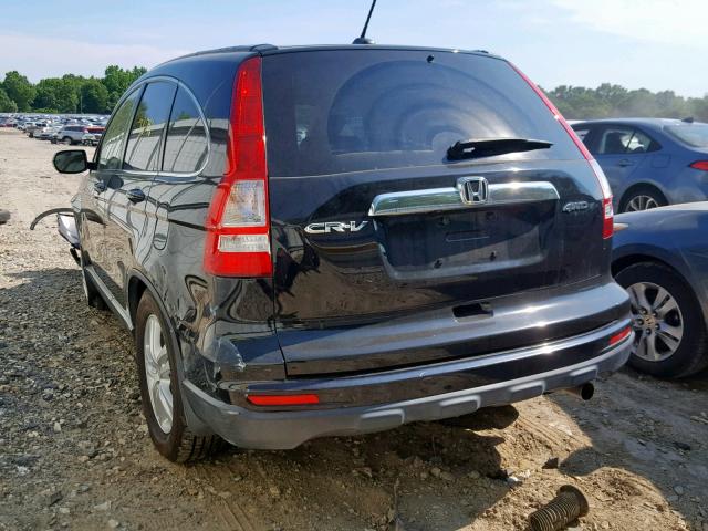 JHLRE4H78BC026867 - 2011 HONDA CR-V EXL BLACK photo 3