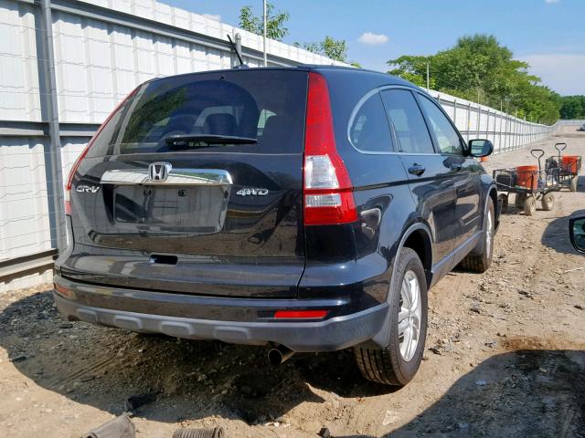 JHLRE4H78BC026867 - 2011 HONDA CR-V EXL BLACK photo 4