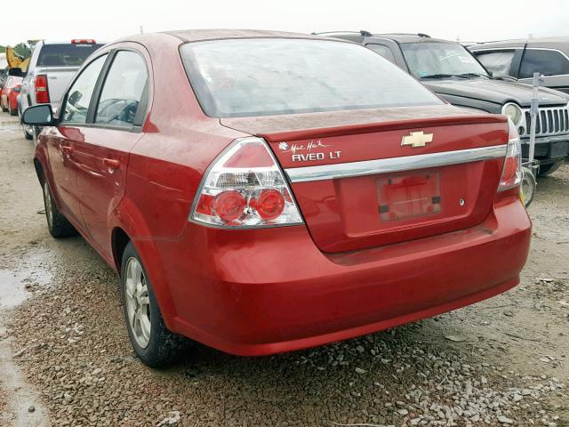 KL1TD5DE5BB201766 - 2011 CHEVROLET AVEO LS RED photo 3