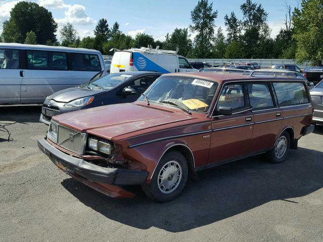 YV1AX885XF1649610 - 1985 VOLVO 245 DL BURGUNDY photo 2