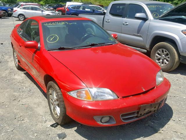 1G1JH12F927390037 - 2002 CHEVROLET CAVALIER L RED photo 1