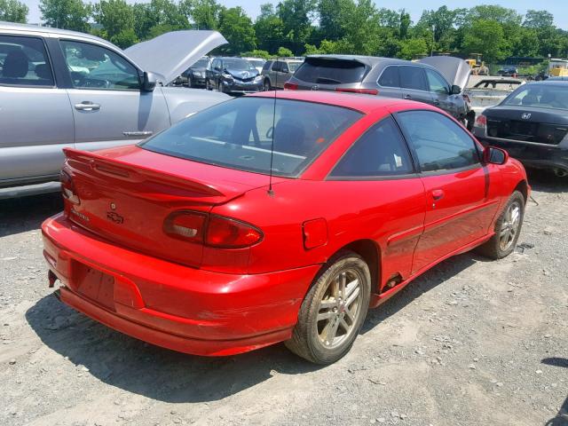 1G1JH12F927390037 - 2002 CHEVROLET CAVALIER L RED photo 4