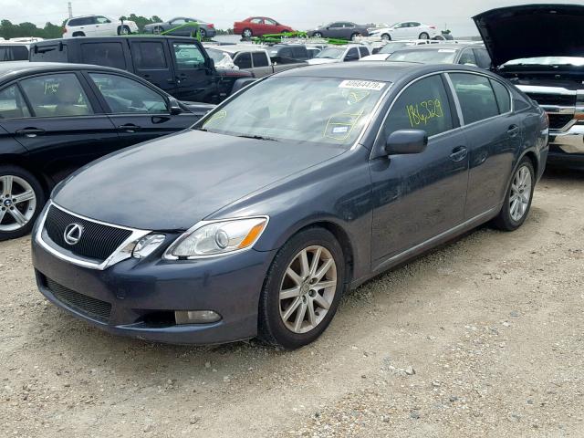 JTHBH96S765035093 - 2006 LEXUS GS 300 GRAY photo 2