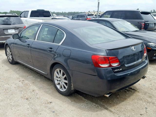 JTHBH96S765035093 - 2006 LEXUS GS 300 GRAY photo 3