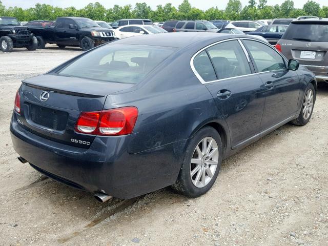 JTHBH96S765035093 - 2006 LEXUS GS 300 GRAY photo 4