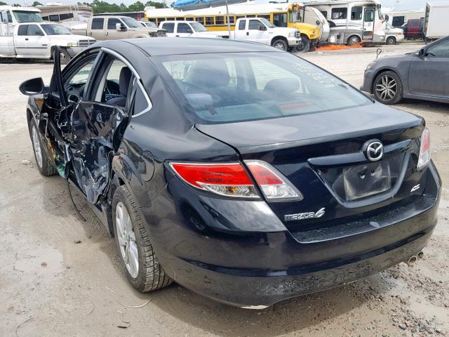 1YVHZ8DH1C5M22769 - 2012 MAZDA 6 I BLACK photo 3