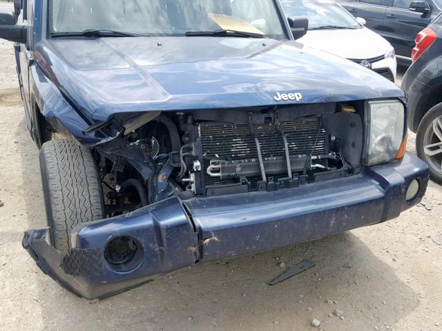 1J8HG48N06C105370 - 2006 JEEP COMMANDER 蓝色 照片 9