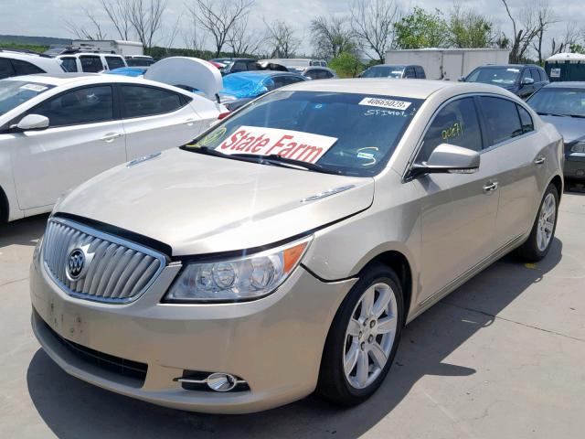 1G4GC5EGXAF278469 - 2010 BUICK LACROSSE C GOLD photo 2