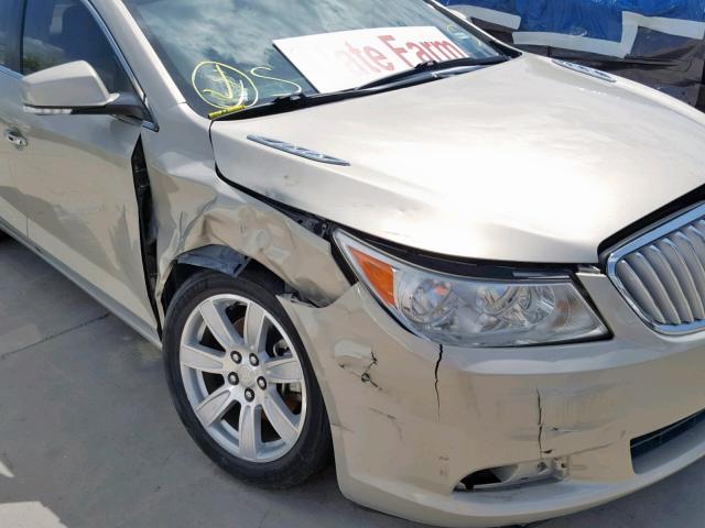 1G4GC5EGXAF278469 - 2010 BUICK LACROSSE C GOLD photo 9