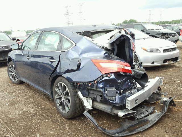 4T1BK1EB1JU278687 - 2018 TOYOTA AVALON XLE BLUE photo 3