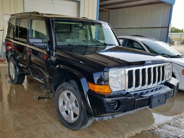 1J8HH48K97C518621 - 2007 JEEP COMMANDER BLACK photo 1