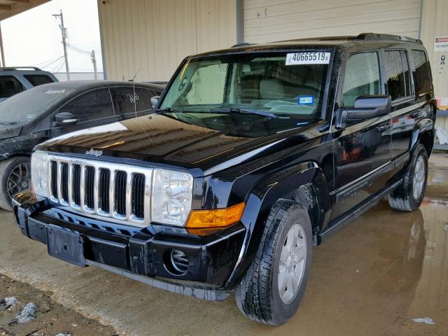 1J8HH48K97C518621 - 2007 JEEP COMMANDER BLACK photo 2