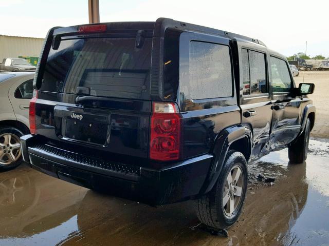 1J8HH48K97C518621 - 2007 JEEP COMMANDER BLACK photo 4