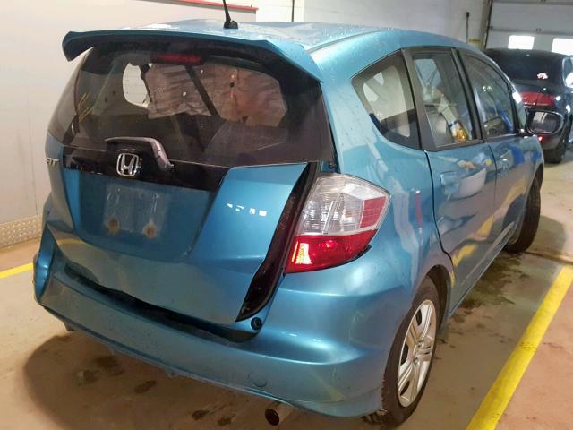 LUCGE8H51D3007358 - 2013 HONDA FIT LX BLUE photo 4